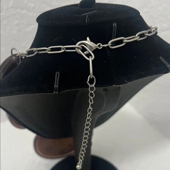 Style & Co. Brown Resin Statement Necklace with Silver Accents - Picture 3 of 5